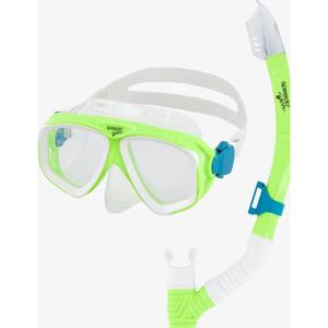 Набір маска і трубка Speedo JR ADVNT MSKSRKL SET 328 салатовий, прозорий Діт One Size